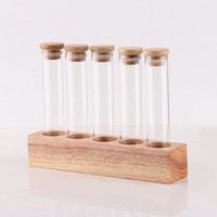 18ml 22ml Pots en verre givrés estampés à chaud pour herbes, avec bouchon à vis, hermétiques, tubes doseurs individuels, Marque Hanling