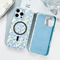 Coque de téléphone portable magnétique de couverture arrière transparente TPU + pc de luxe électrolytique pour iPhone Mobiles avec protection de Film d'objectif
