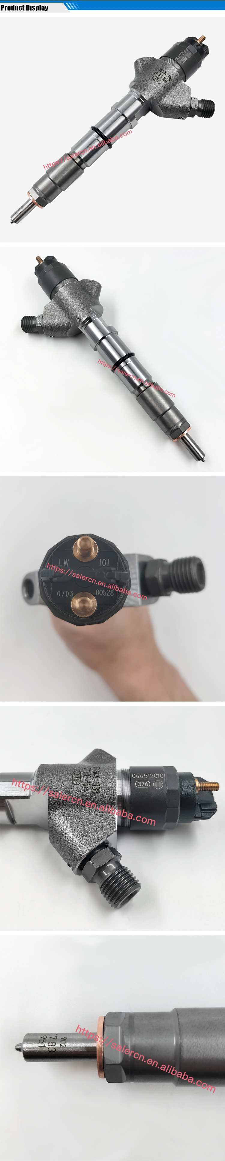 High Quality Diesel Fuel Injector X7478400 0445120101 for Ashok