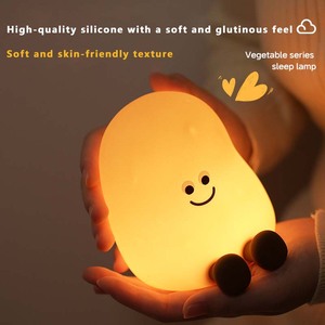 <span class=keywords><strong>Veilleuse</strong></span> pour enfants en silicone en forme de mini-pomme de terre personnalisable, 7 couleurs LED blanc chaud, avec fonction de minuterie, batterie rechargeable - Product Image 5