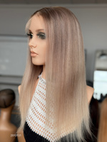 Perruque Lace Front HD 13x5 SHY, Cheveux Humains Blond 613, Ligne de Cheveux Naturelle, Couleur Salon, Dentelle HD, Nœuds Blanchis, Fabrication OEM ODM