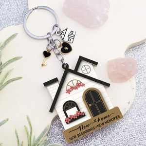 Idées de cadeaux pour la nouvelle <span class=keywords><strong>maison</strong></span>, porte-clés en acrylique en forme de <span class=keywords><strong>maison</strong></span> pour femmes, cadeaux de pendaison de crémaillère, cadeaux pour les nouveaux propriétaires, cadeau de pendaison de crémaillère - Product Image 3
