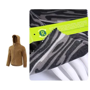 Herstellung Soft Hand Feeling 100% Recycling Polyester Zwei Seiten bürste Schnee gedruckt Polar Fleece Stoff für Kleidungs stück