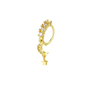 Anillo de Nariz con Colgante de Circonita para Mujer y <span class=keywords><strong>Hombre</strong></span>, Aros de Nariz Modernos, Joyería Exquisita para <span class=keywords><strong>Piercing</strong></span> de Cartílago y <span class=keywords><strong>Tragus</strong></span> - Product Image 5