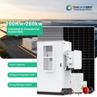 Système de Stockage d'Énergie Hybride Connecté au Réseau (ESS) 100 kW pour Maison, Batterie Solaire, Panneau Photovoltaïque Bifacial MPPT 600W, Batterie LiFePO4 512V, 380V/400V 50/60Hz