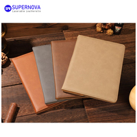 Portefeuille en cuir PU personnalisable au laser, de haute qualité, format A5, organiseur en similicuir