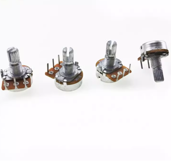 Hot Sale 148 Series Bent Pin Single Gang Potentiometer B5K/B10K/B50K/B100K Stepped Audio Speed Control
