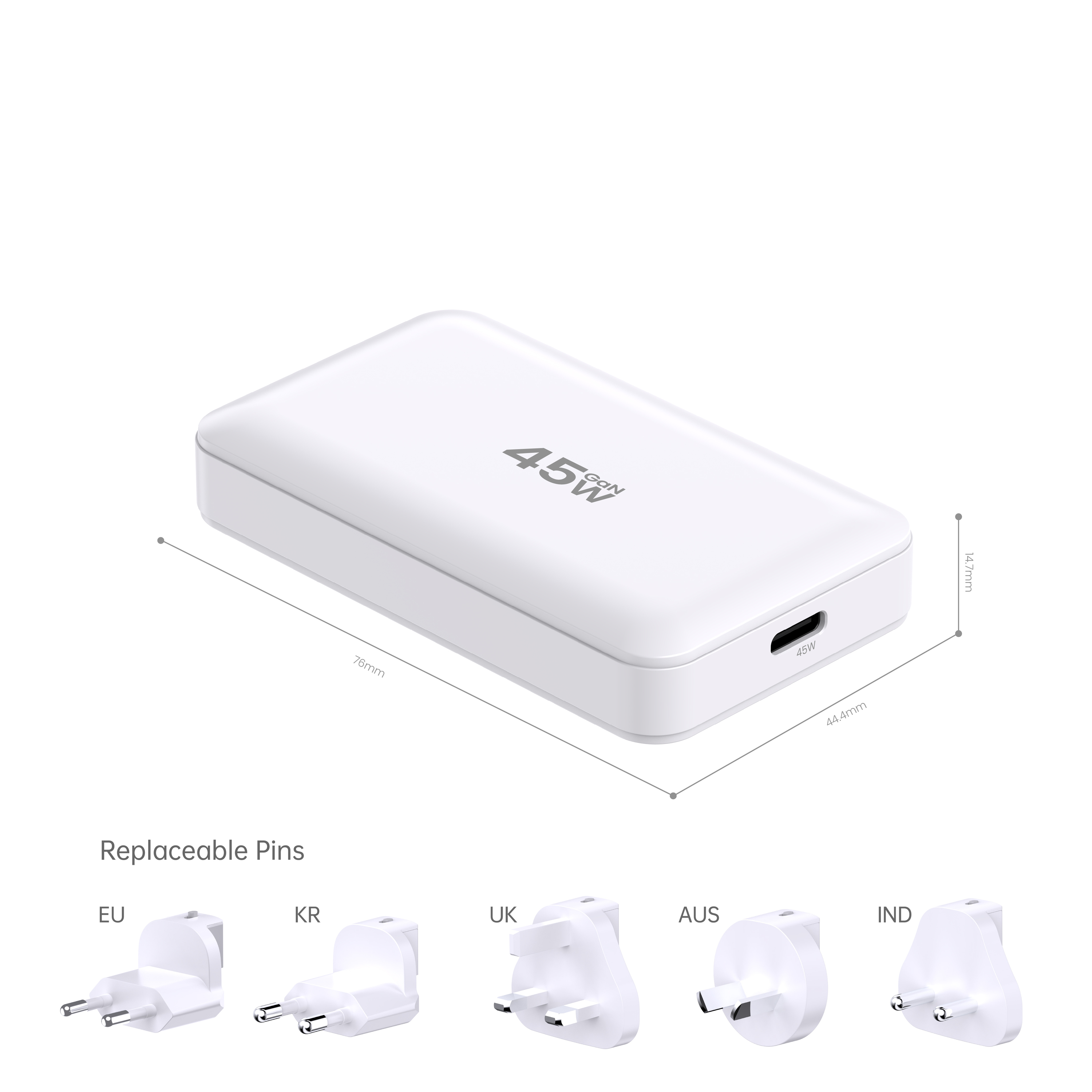 Phone Accessories Wholesale 45w Charger Type c Mobile Phone PD Fast Charger Adapter for macbook iphone galaxy S24 ipad airpods · image 4