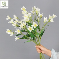 Haute Qualité 6 Têtes Artificielle Faux Ballon Fleur Soie Chinois Bellflower Platycodon Grandiflorus Décoration De Mariage