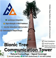 Tour de télécommunication biomimétique 5G en acier galvanisé Q235B de 20-40 m, camouflage, pour antenne monopôle, idéale pour stations balnéaires et montagnes - Vente chaude