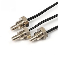 FOCUSENS Original Digital impermeable DS18b20 Sensor de temperatura roscado termopozo con tubo de acero inoxidable