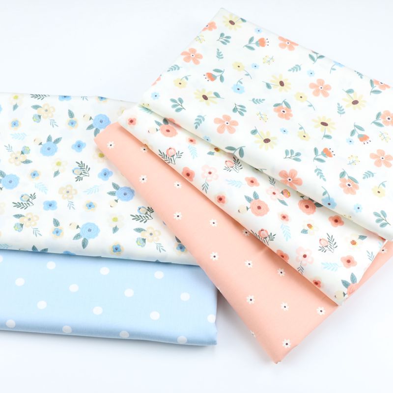 Class Long Plush Cotton Pureชนบทที่สวยงามเป็นมิตรกับสิ่งแวดล้อมผ้าดอกไม้ขนาดเล็กพิมพ์ผ้า