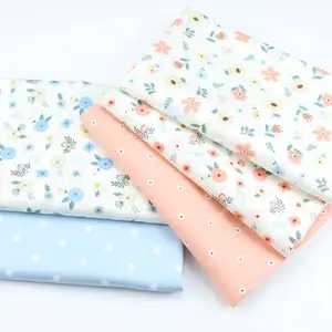 class long plush cotton pure rural beautiful environmental friendly cloth small floral print baby fabric