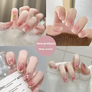 Unghie Finte Minimaliste Indossabili con Fiocchi e Disegni Cielo Stellato, Esaltano l'<span class=keywords><strong>Estetica</strong></span> delle Unghie Artificiali Puramente Artigianali - Product Image 1