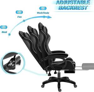 Alemania Venta superior Mit HIFI <span class=keywords><strong>Stereo</strong></span> Lautsprecher Silla de oficina Música Altavoces Bluetooth Silla de juegos barata Gaming-Stuhl Mit LED - Product Image 2