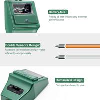 pH-mètre numérique 3 en 1 pour plantes, fleurs, sol et eau de jardin