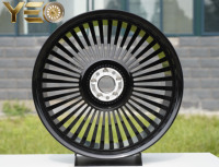 Nouvelle Arrivée Jantes en Alliage d'Aluminium Chromé de Luxe sur Mesure de Chine, Haute Performance, Entièrement Dorées, 22"24"26", 4 Pièces, Roues Roulées