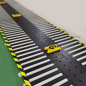 Đôi Hàng trọng lực Con lăn băng tải cài đặt trên sàn cho Pallet chuyển - Product Image 5