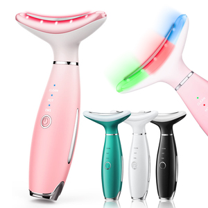 42 C Warm Lift Facial and Neck Massage Instrument Neck Wrinkle <b>Removal</b> Beauty Instrument Dimming Wrinkles Colorful Light Neck - Product Image 2