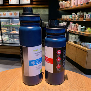 OEM Wide Mouth Stainless Steel Thermal Water <b>Bottle</b> Vacuum Insulated Sports <b>Flask</b> with Carry Handle for Outdoor Travel - Product Image 3