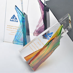 Trofeo LiuLi de cristal de alta calidad, premio de nuevo Color, logotipo personalizado grabado, béisbol, balonmano, deportes, recuerdo UV, empresas de seguros - Product Image 4