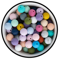 Couleur mélangée grosses perles en plastique stylo porte-clés barre bricolage accessoire perlé 20mm paillettes confettis paillettes acrylique perles rondes