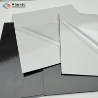 Feuille de PVC autocollante blanche et noire 1,0 mm 1,5 mm