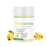 Complément alimentaire en forme de chewing-gum minceur à marque privée OEM/ODM avec extrait de Garcinia Cambogia sans sucre pour la gestion du poids