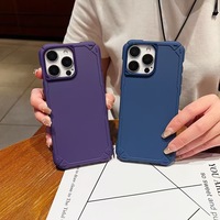 Coque de téléphone vierge en TPU pour iPhone 17 16 15 14 13 12 11 et Samsung M16 A56 A55 A50 A35 – Étui antichoc couleur unie style Mecha