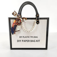 Sac fourre-tout en cuir transparent TPU pour filles, kit de bricolage à la mode, avec fermeture éclair, pour usage quotidien, vente en gros à prix réduit