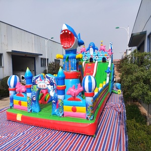 Super grand château gonflable en PVC avec toboggan 5m * 8m 6m * 10m 14m * 7m 15m * 8m aire de jeux gonflable extérieure lit de saut doux <span class=keywords><strong>maison</strong></span> de jeu - Product Image 3