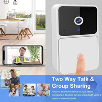 Vente en gros de mini sonnette vidéo avec caméra, appel vidéo à distance, vision nocturne