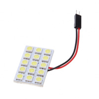 Lampe de plaque d'immatriculation LED à puce FY 15SMD 5050, 12V DC, 20W, 6500K-7000K, 1400 Lumens, éclairage intérieur de toit, adaptateurs T10 Festoon