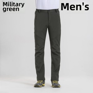 Automne hiver épaissi chaud polaire <span class=keywords><strong>pantalon</strong></span> <span class=keywords><strong>imperméable</strong></span> coupe-vent coque souple pour hommes femmes léger décontracté plat <span class=keywords><strong>randonnée</strong></span> <span class=keywords><strong>pantalon</strong></span> - Product Image 3