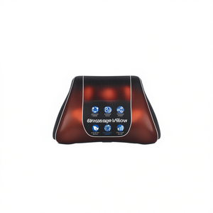 Coussin de massage Shiatsu rechargeable avec thérapie thermique pour le cou, le dos, la taille, les bras et les mollets - Product Image 1