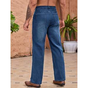 LONGBIDA Hombre Regular Fit Straight Leg Stretch Bootcut Blue Jeans Talla 34 - Product Image 6