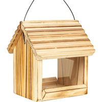 WDF nuevo estilo OEM/ODM Mangeoire para Les Oiseaux bambú lagarto paloma loro pájaro comedero madera pájaro comederos para pájaros