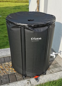 Barril de lluvia Colector Tanque de agua de lluvia plegable portátil Contenedor de almacenamiento de agua Barril de agua cuadrado plegable - Product Image 3