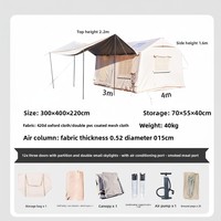 Carpa Inflable para Camping, Cuatro Estaciones, Apertura Automática Rápida, Diseño Dos en Uno, Gran Claraboya, Oferta 2026