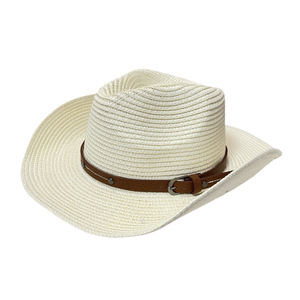 HZM-25182 cappelli da sole da donna in Fedora Jazz Panama da spiaggia cappelli di paglia floscio a tesa larga - Product Image 1