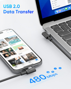 Câbles USB C SUNGUY 60W 0,6M prêts à être expédiés, câble de charge haute vitesse, câble de données à charge rapide pour le marché européen - Product Image 5