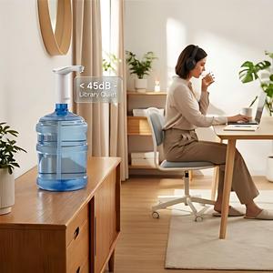 Pompe à eau électrique rechargeable par type C, 2000 mAh, portable, distributeur d'eau de <span class=keywords><strong>5</strong></span> gallons pour la maison, le bureau, le <span class=keywords><strong>camping</strong></span>, CE RoHS FCC - Product Image 4