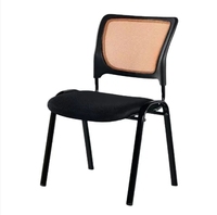 Chaise visiteur de bureau en maille moderne OEM pour salle de conférence pliable et sans accoudoirs pour la formation du personnel et des invités Style tissu