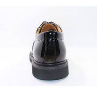 Sepatu Safety Oxford Slip-On Mengkilap untuk Pria dengan Lapisan Kulit Seperti Cermin