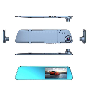 4.7-inch 1080P HD IPS cảm ứng kép ghi âm chiếu hậu điện tử gương 2-trong-1 đảo ngược hỗ trợ an toàn xe hộp đen màu đen - Product Image 5