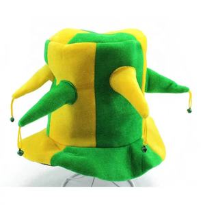 หมวกแฟนบอล SOLPOP สีสันสดใส พร้อมแตร ระฆัง และพู่ห้อย สำหรับงานคาร์นิวัล งานเฉลิมฉลองฟุตบอล<span class=keywords><strong>โลก</strong></span> สีเขียวทอง - Product Image 3