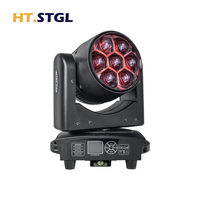 LED Mini 7x40W RGBW Moving Head Light Farbmischung Zoom Pixel Wash RDM Bühnenbeleuchtung für DJ Club Party Konzert Event Show