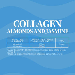 Fabrika fiyat kollajen + C vitamini efervesan sekmeler, cilt kızdırma, saç gücü ve bağışıklık sistemi, şekersiz destekler - Product Image 3