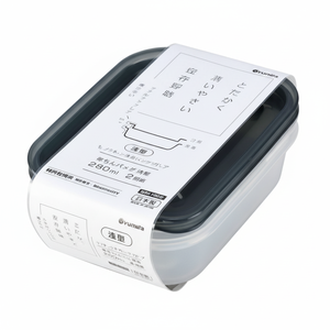 Inomata 290ml nero Set da 2 pezzi per alimenti e contenitori sicuri per microonde - Product Image 1