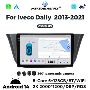 Navifly Single Din Android Car Stereo Audio Car-play Auto 2k Car Stereo Écran tactile pour <span class=keywords><strong>Iveco</strong></span> Daily Support GPS DSP BT Camera - Product Image 3